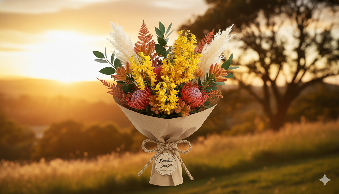 Kowhai Sunset bouquet