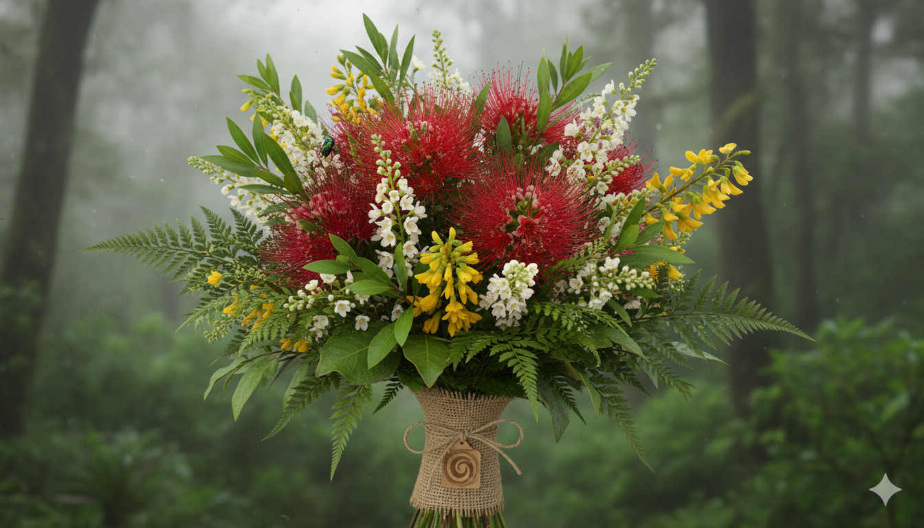 Native NZ flower bouquet